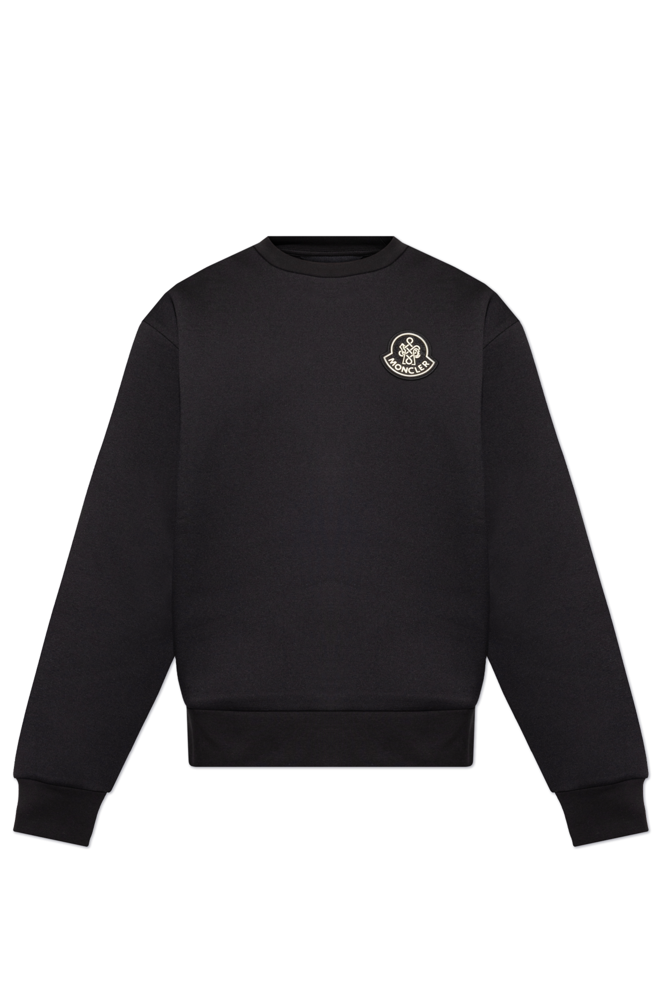 Moncler black sweatshirt deals